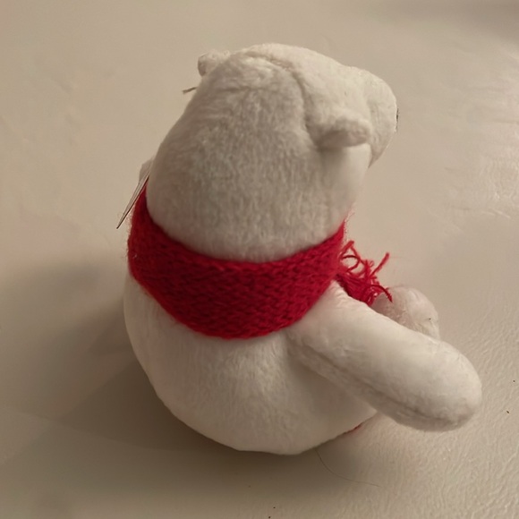 COCA-COLA 4 1/2IN PLUSH POLAR BEAR WITH SCARF - Picture 3 of 5